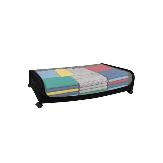 Under Bed Storage with Wheels, Rolling Storage Bin with Lid, Dust Protection