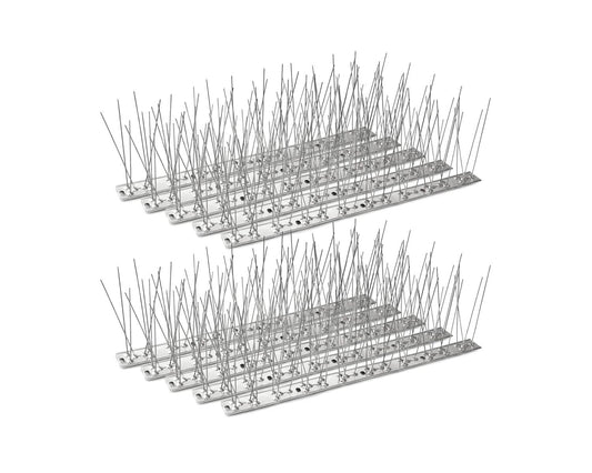 C Crystal Lemon Stainless Steel Bird Spikes – Durable Deterrent Strips for Pigeons, Crows, and Squirrels – Outdoor Use,