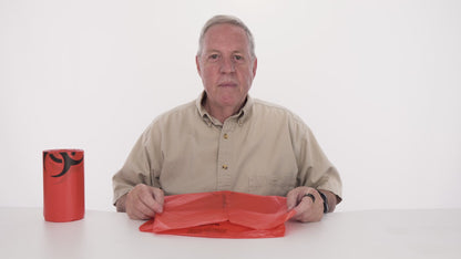 C Crystal Lemon Biohazard Bags – 10 Gallon Heavy-Duty Medical Waste Disposal Bags – Thick, Durable Trash Bags for Safety Use