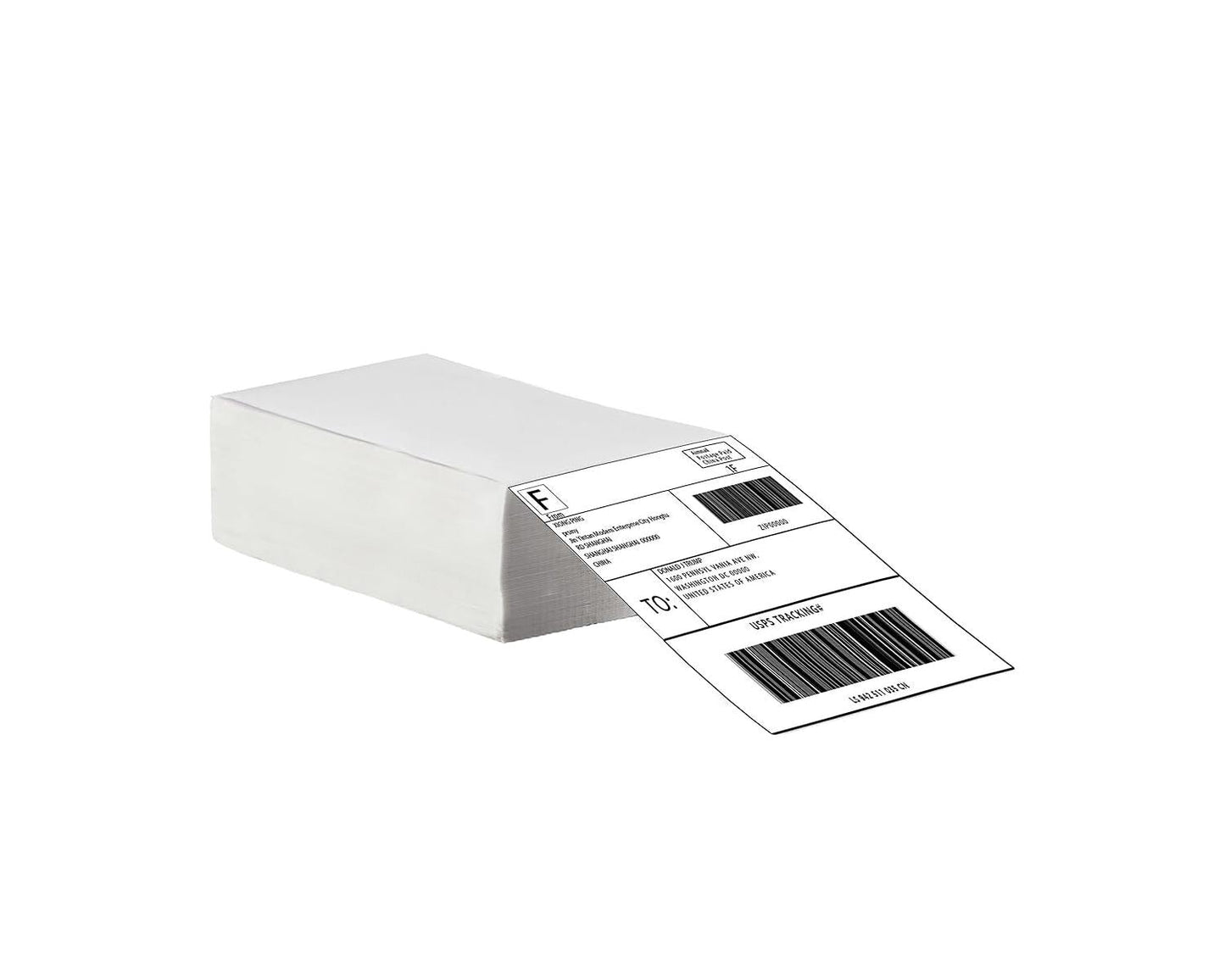 Crystal Lemon 4x6 Thermal Shipping Labels – 500 Pack Perforated Adhesive Labels for Printers & Packages